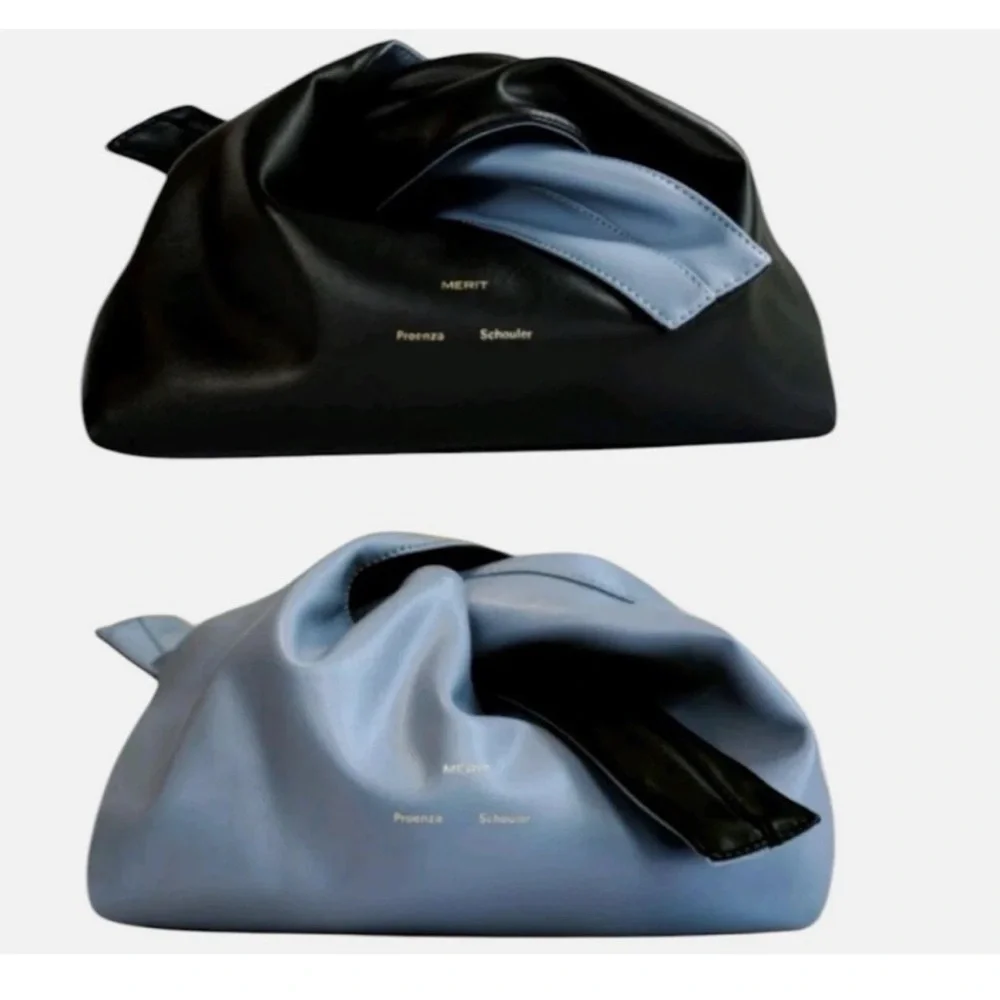 Merit Beauty Proenza Shoulder Reversible Vegan Leather Clutch Cosmetic Bag